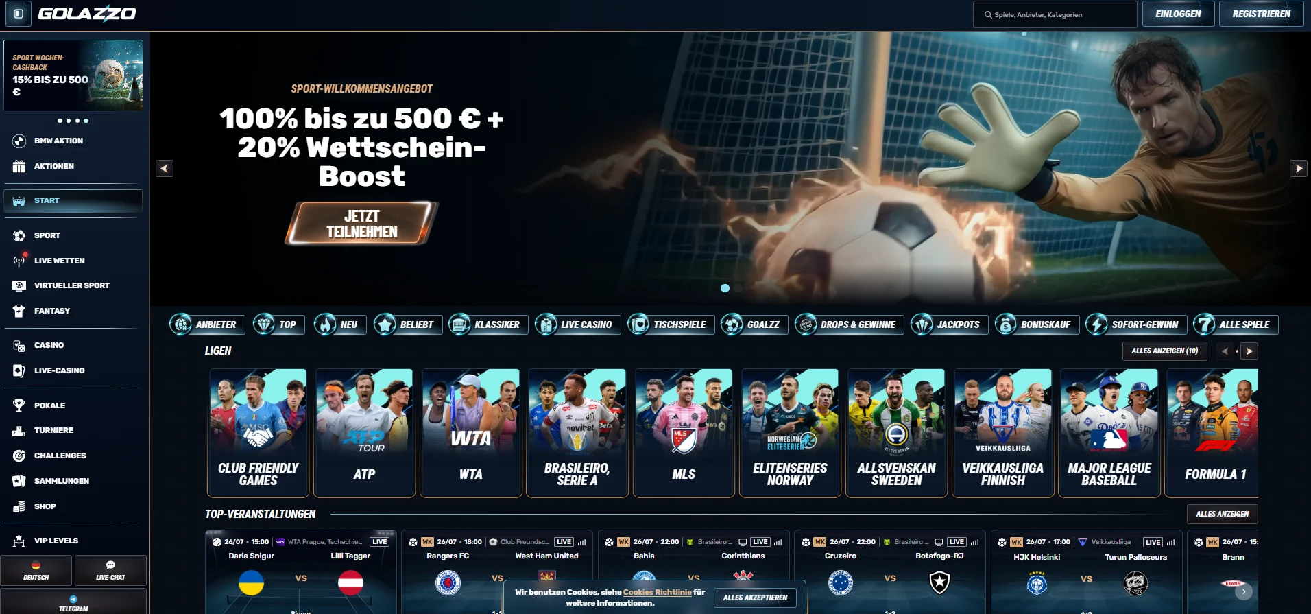 Golazzo Casino Startseite