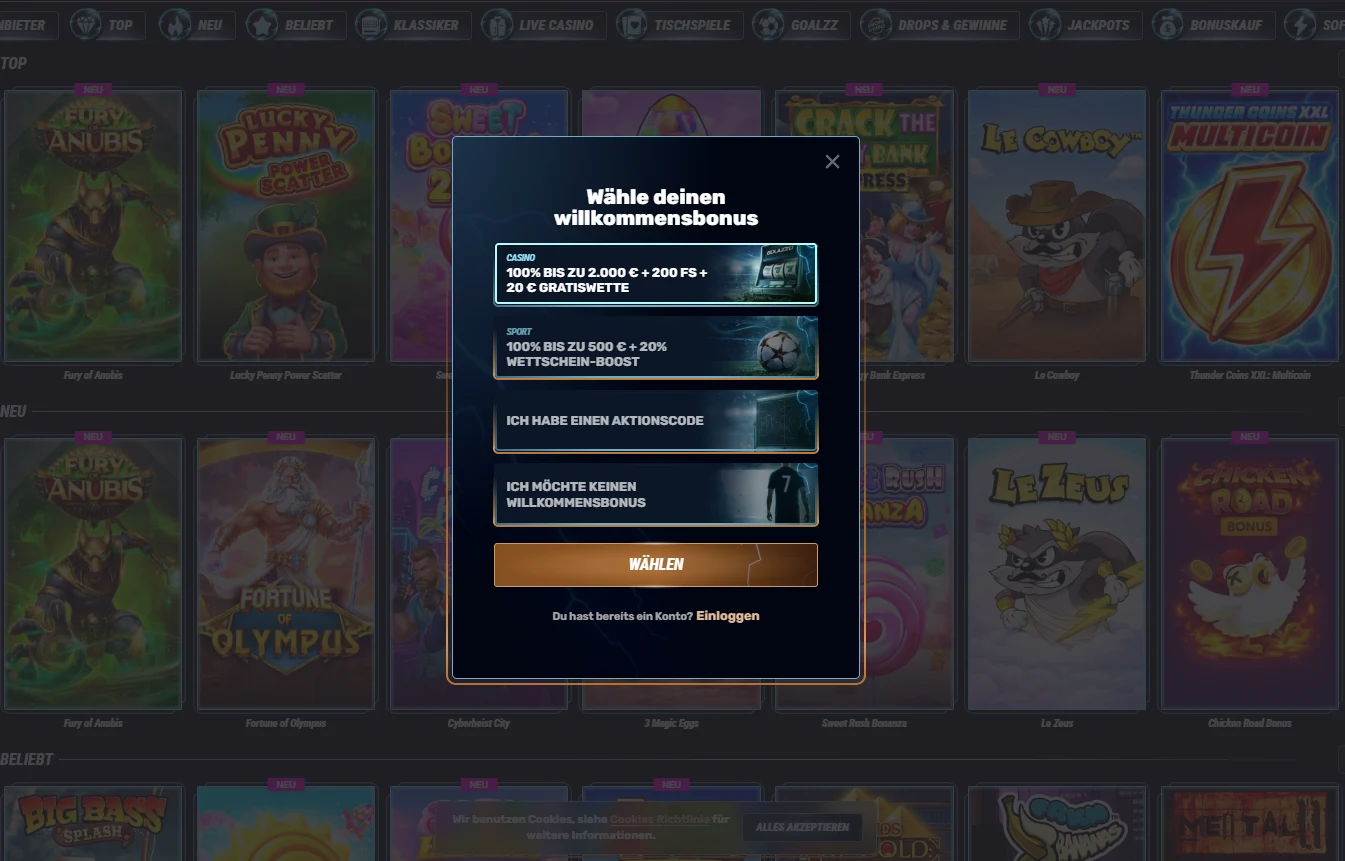 Golazzo Casino Bonusangebote